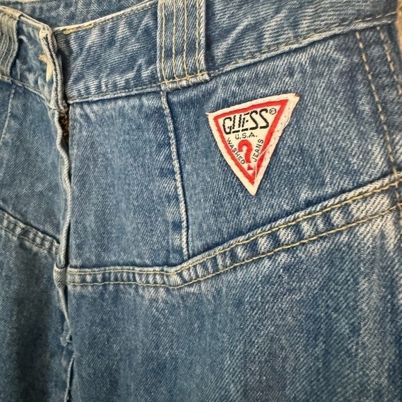 Vintage high waisted guess denim jean skirt - Picture 2 of 7